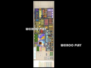 A 7m high custom trampoline park structure (WRTP-008) by Weiroo, with a massive capacity for 1500 people. Part of our professional park systems line.