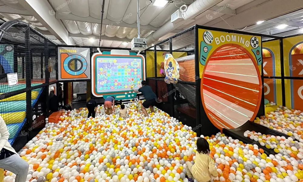 Spiral trumpet slide with internal LED time tunnel effects.