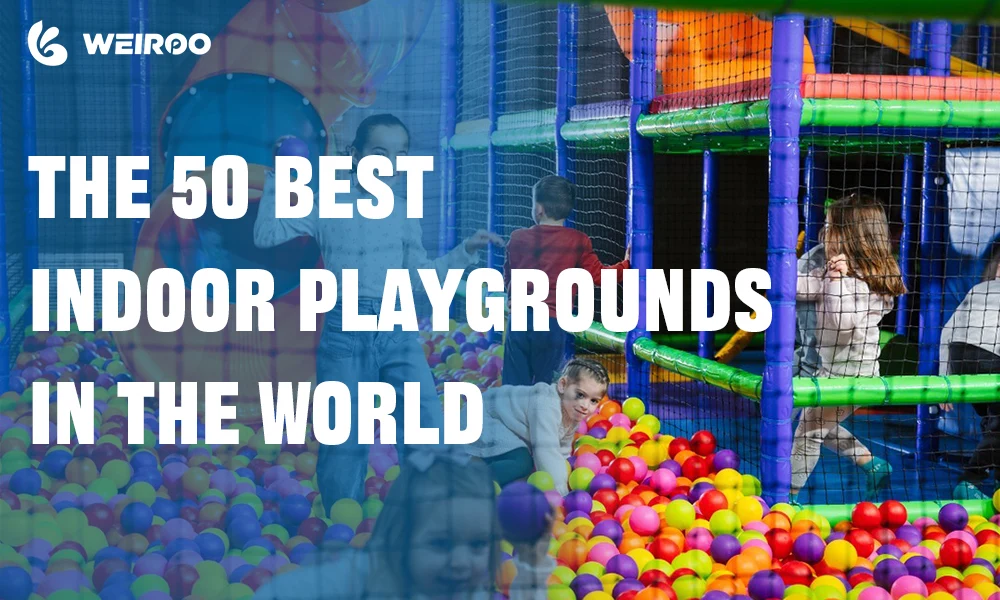 A premium commercial family entertainment center representing the 50 best indoor playgrounds in the world, featured in the 2026 investor's guide.