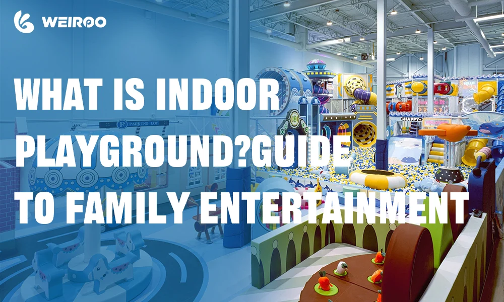 An ultimate guide answering what is an indoor playground, featuring a modern, fully themed family entertainment center.